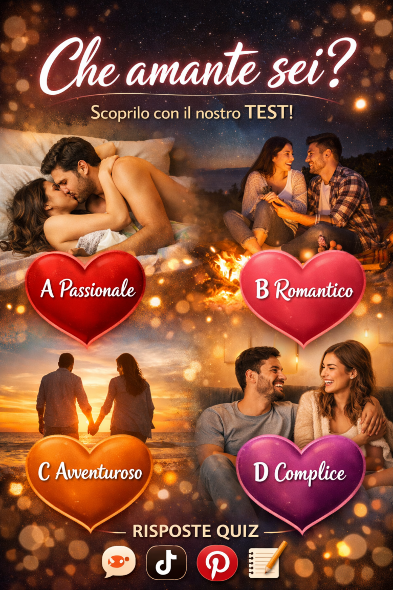 TEST: Che amante sei?